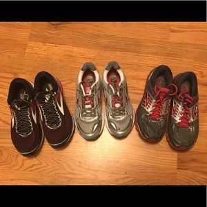 3 pair of women’s Brooks, size 8, pre-owned